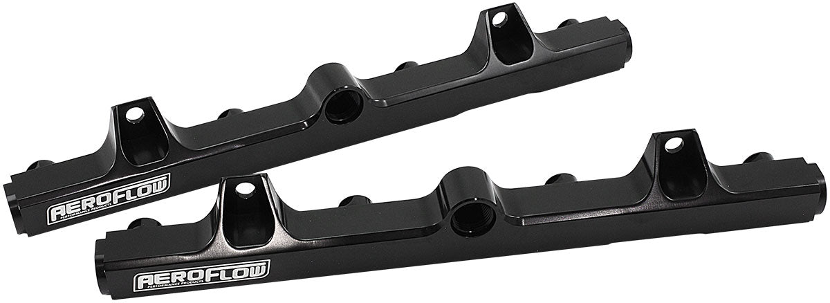 Aeroflow Ford V8 Coyote Billet EFI Fuel Rails - Black Finish - AF64-2214BLK AF64-2214BLK