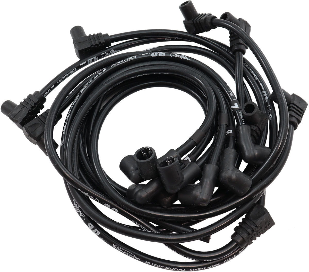 EL Eagle Leads 9mm Eliminator Series I Around Valve Cover Lead Set - Black - ELE9848BK ELE9848BK