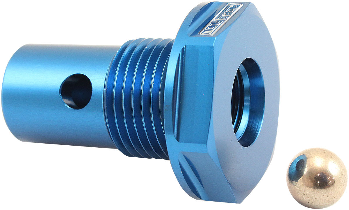 Aeroflow Roll Over Valve -10ORB - Blue Finish -10 Male ORB to -6 Female ORB (AF613-10) AF613-10