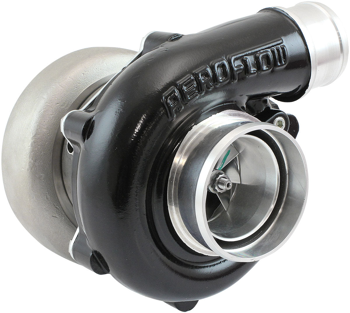 Aeroflow BOOSTED B5455 .63 Turbocharger 660HP, Hi Temp Black Finish - AF8005-3039BLK