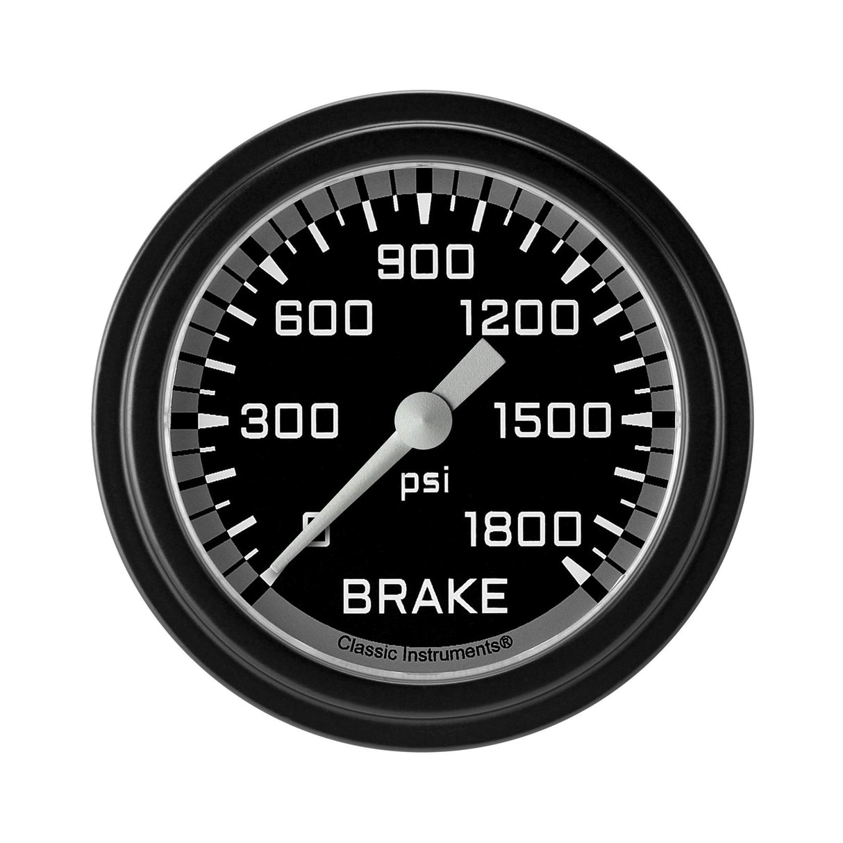 Classic Instruments Autocross Gray 2 5/8" Brake Pressure Gauge - AX367GBLF