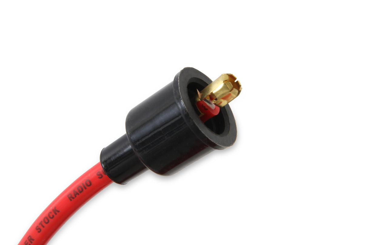 ACCEL Spark Plug Wire Set- 8mm - Red Wire with Red Straight Boots - 4040R