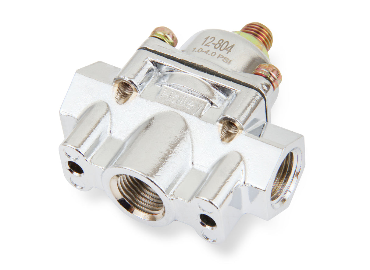 Holley 12-804 Chrome Carbureted Fuel Pressure Regulator