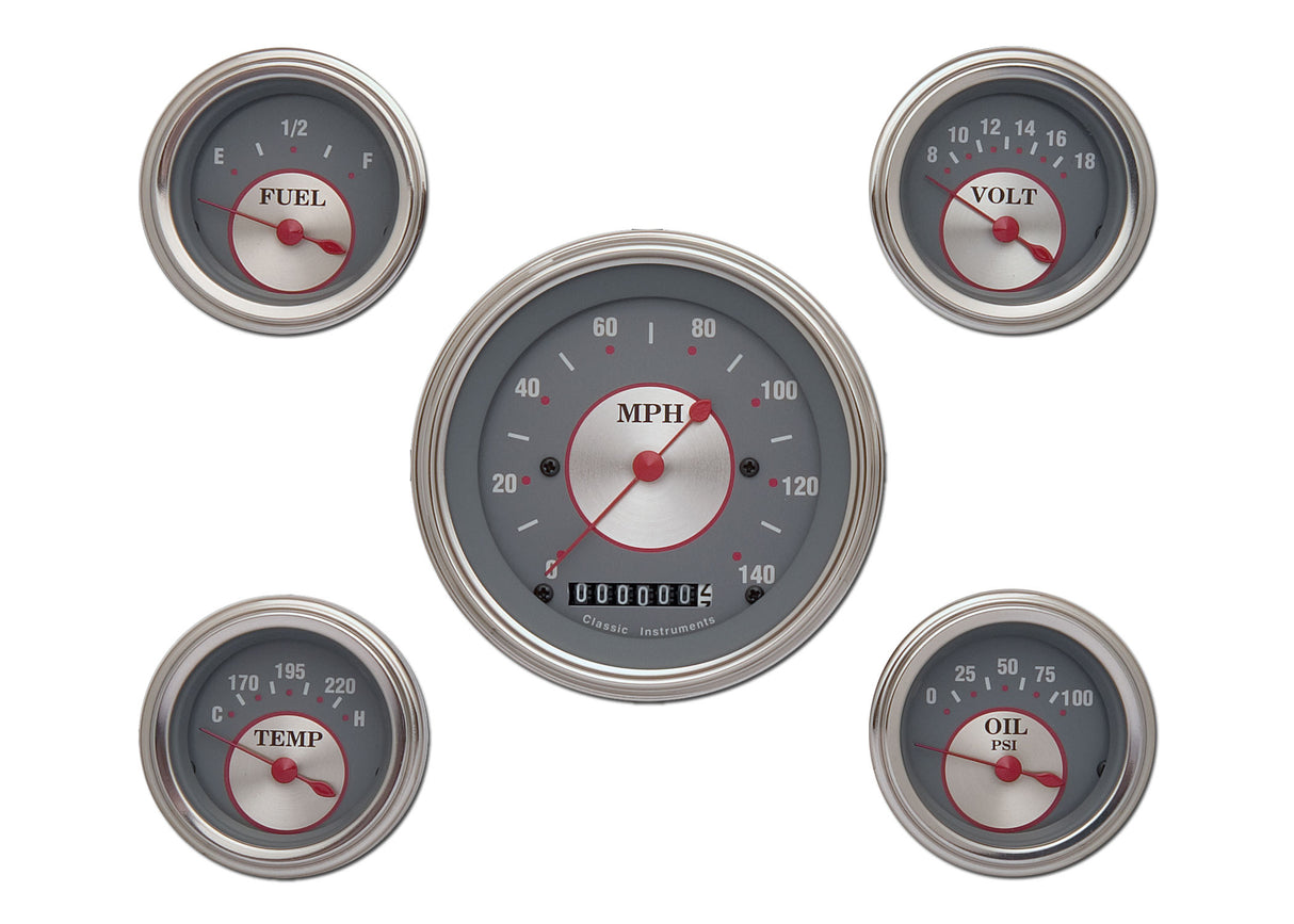 Classic Instruments SILVER SERIES 5 GAUTOGE SET-GM - SS00SLC