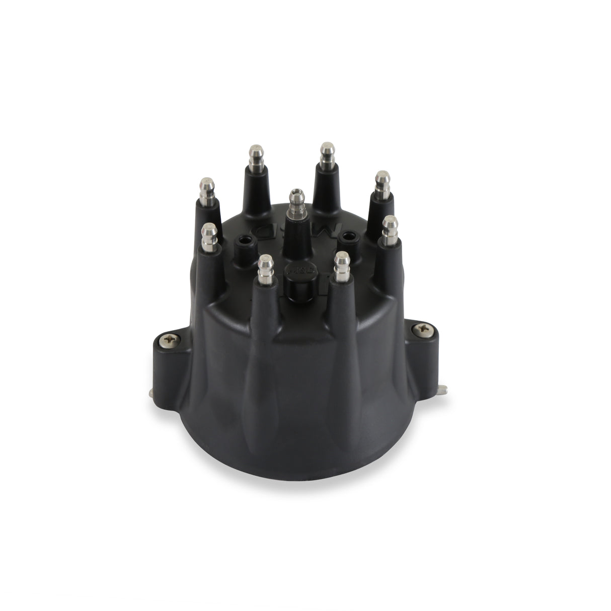 MSD Distributor Cap - V8 - HEI Terminals - Black - Spark Plug Wire Retainer - 84333