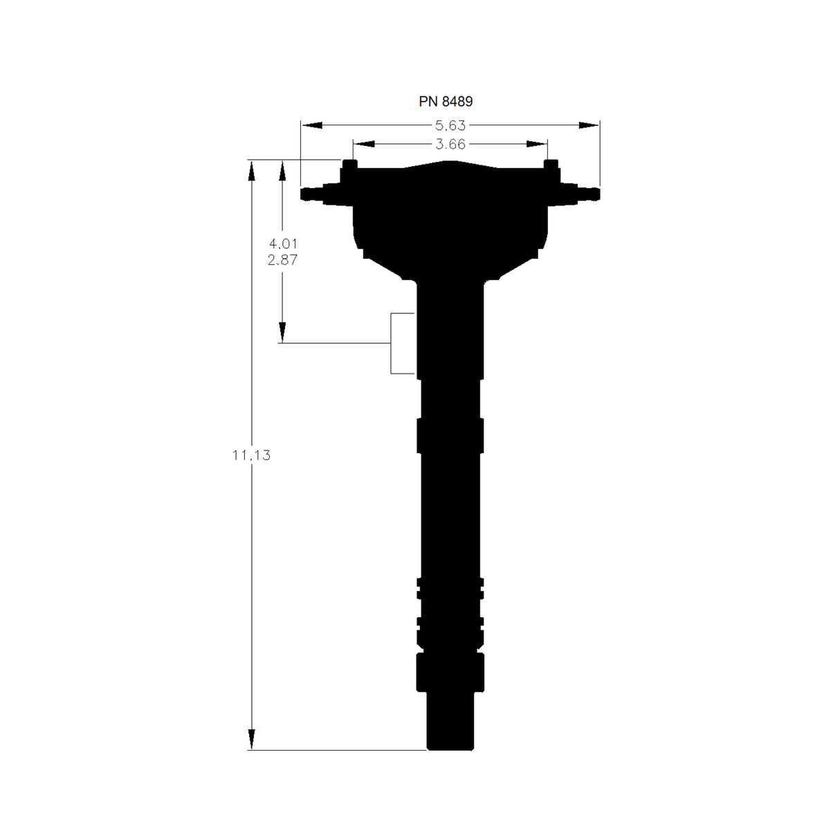 MSD Chevy Crab Cap Crank Trigger Distributor - 8489