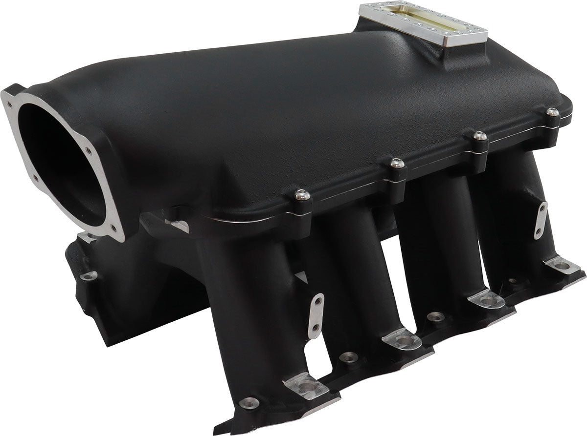 Aeroflow GM LS Cathedral Port Hi Rise EFI Modular Intake Manifold, Black Finish - AF6263-5001 AF6263-5001