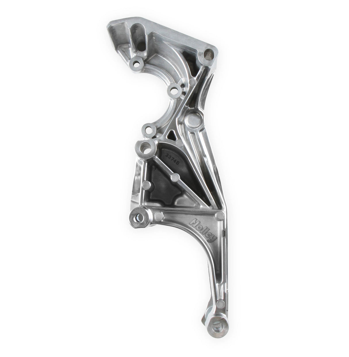 Holley 20-155P Low-Mount LS Accessory Drive Bracket - Driver's Side P/S & Alt Bracket Polished