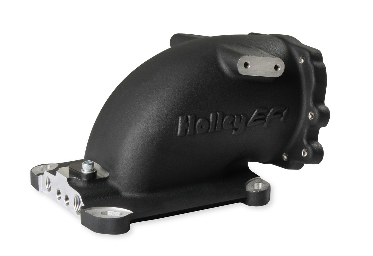 Holley 300-240FBK EFI Throttle Body Intake Elbow-Black Finish
