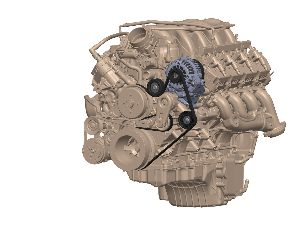 Holley 20-380 Ford 7.3L Godzilla Alternator and Bracket Kit