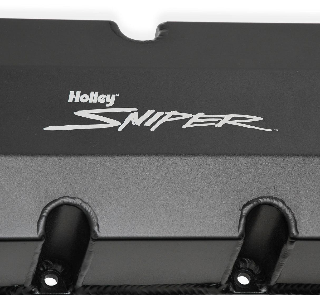 Holley 890004B Sniper Valve Cover - Fabricated Aluminum - BBC - Tall - Black