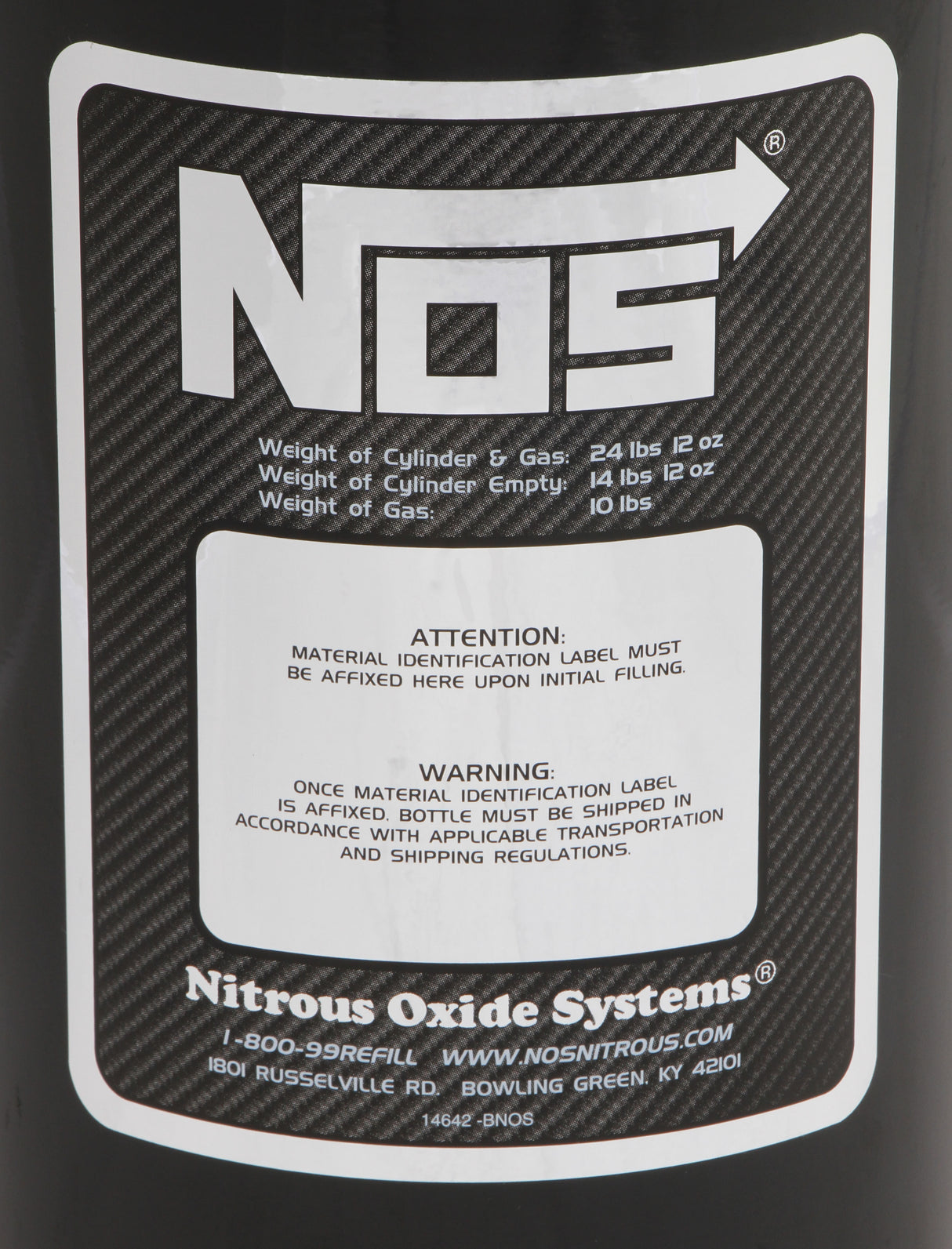 NOS Nitrous Bottle - 14745BNOS