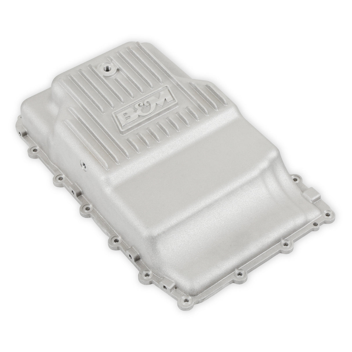 B&M Hi-Tek Heavy-Duty Deep Transmission Pan - Ford 10R80 - Aluminum - Natural - 70400