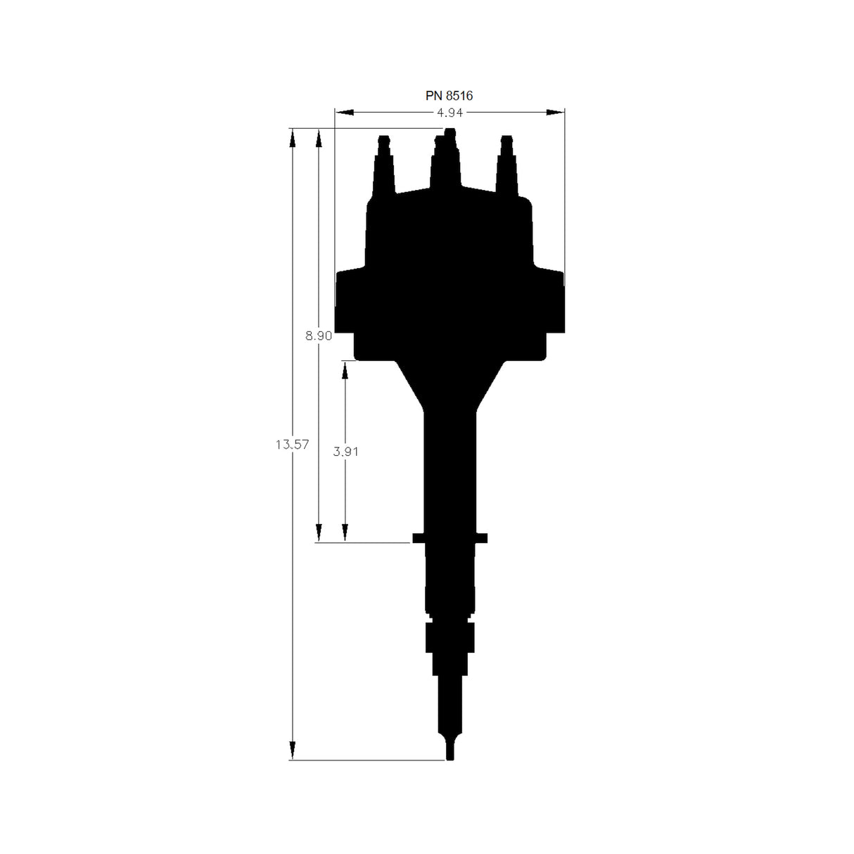 MSD AMC Jeep 232-258 Distributor - 8516