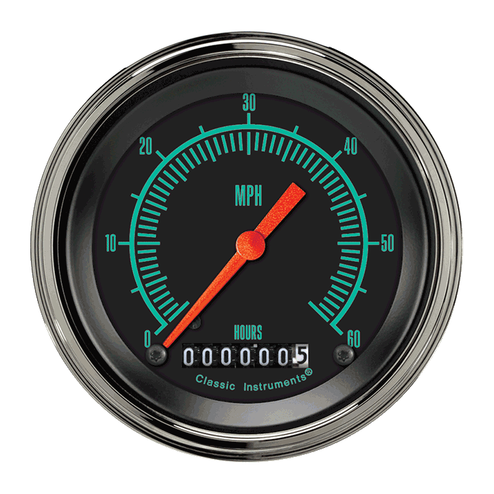 Classic Instruments G-Stock 3 3/8" Low Speed Speedometer - LSGS