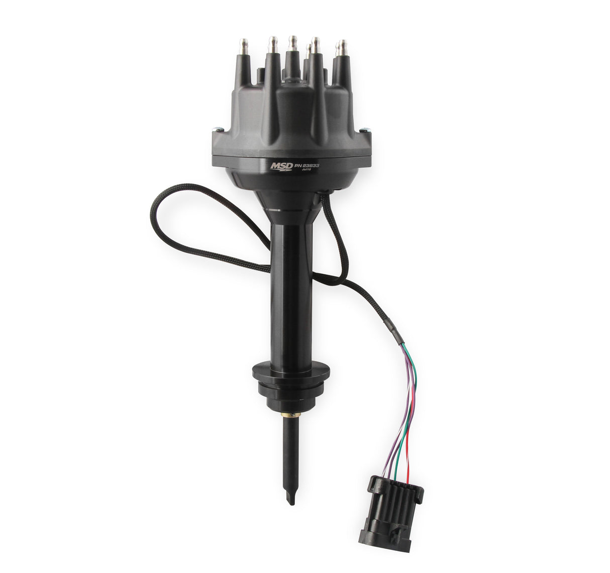 MSD Black, Chrysler 426, 440 Dual Sync Distributor - 23833