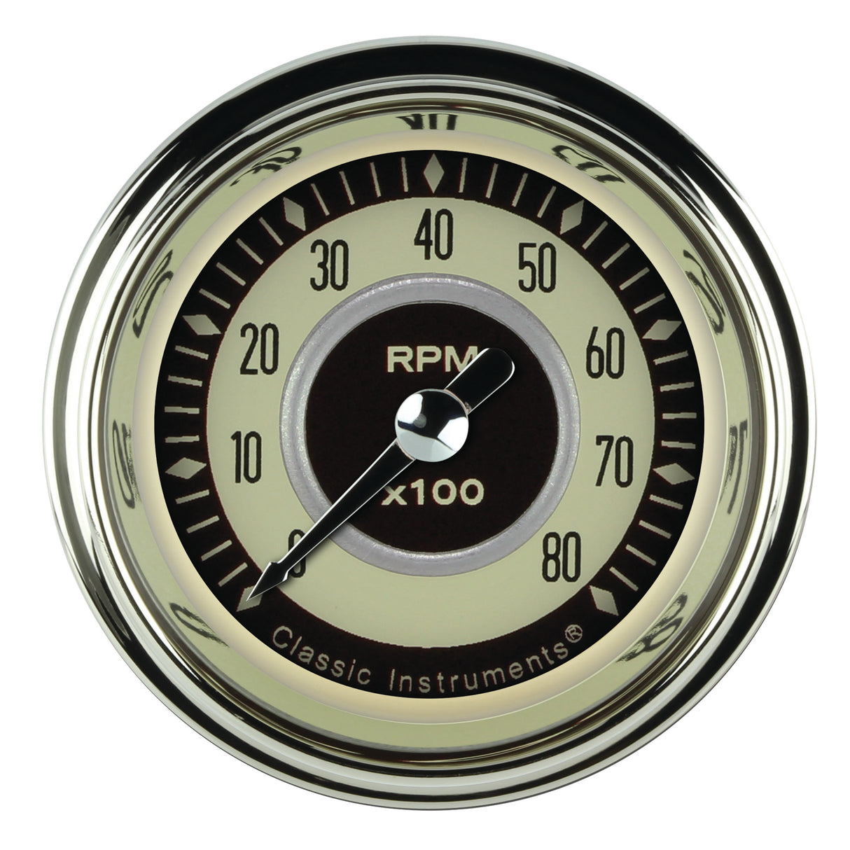 Classic Instruments Nostalgia VT 2-1/8" Tachometer Gauge - NT183SHC