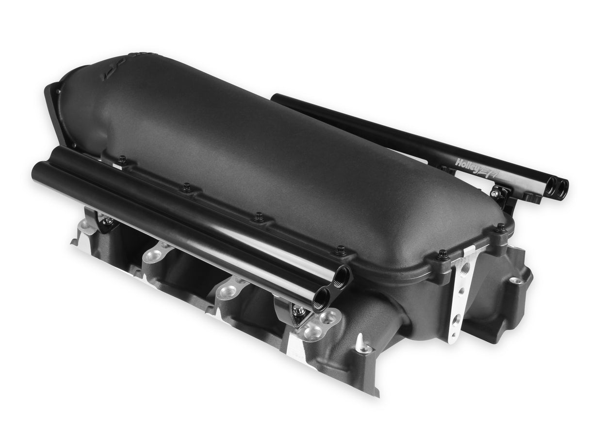 Holley 300-683BK Lo-Ram Manifold Kit Dual Injector- Black - GM LS3/L92