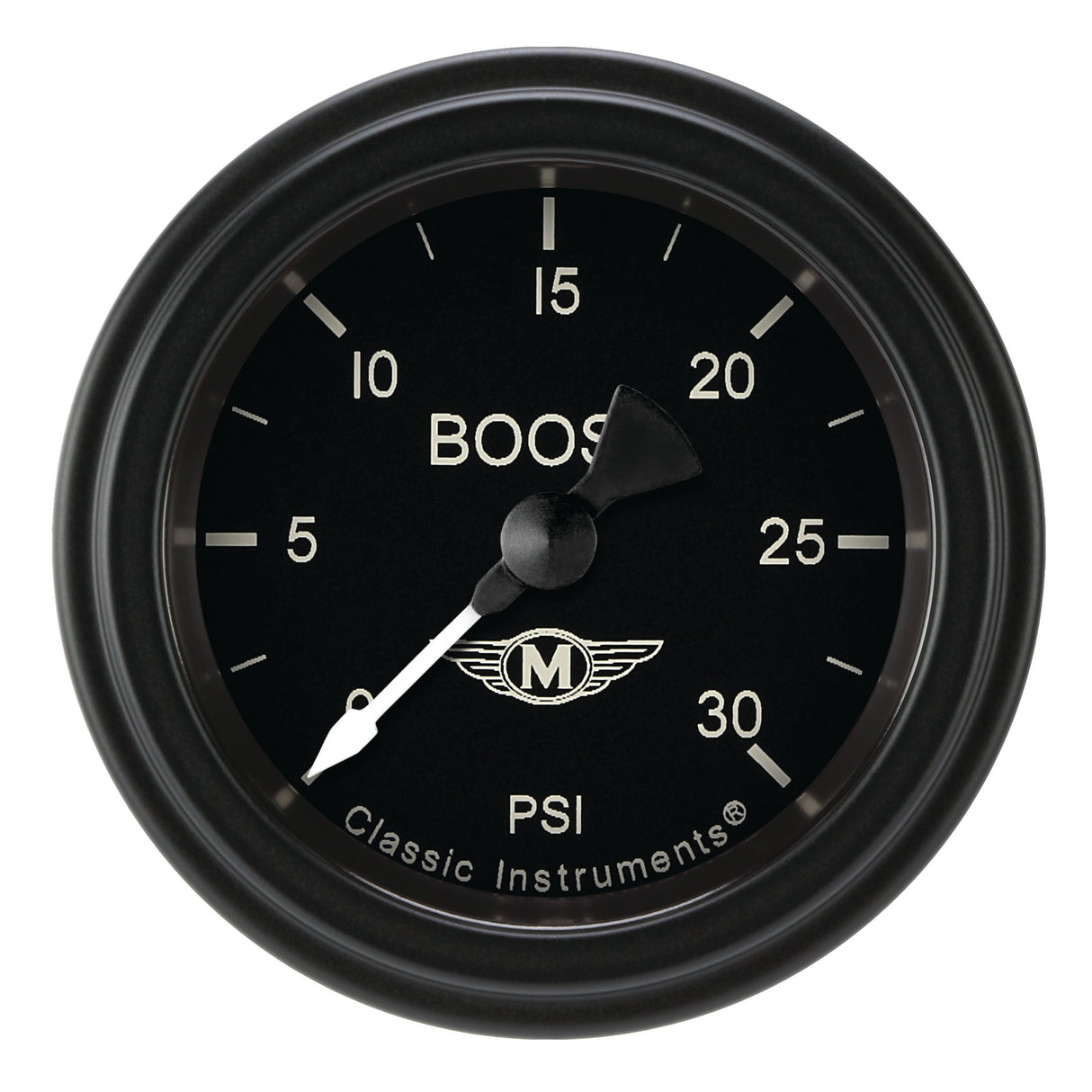 Classic Instruments Moal Bomber 2-1/8" Boost Gauge (30 PSI) - MA142BLF