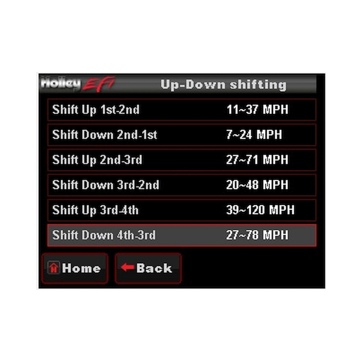 Holley 553-108 LCD Touch Screen