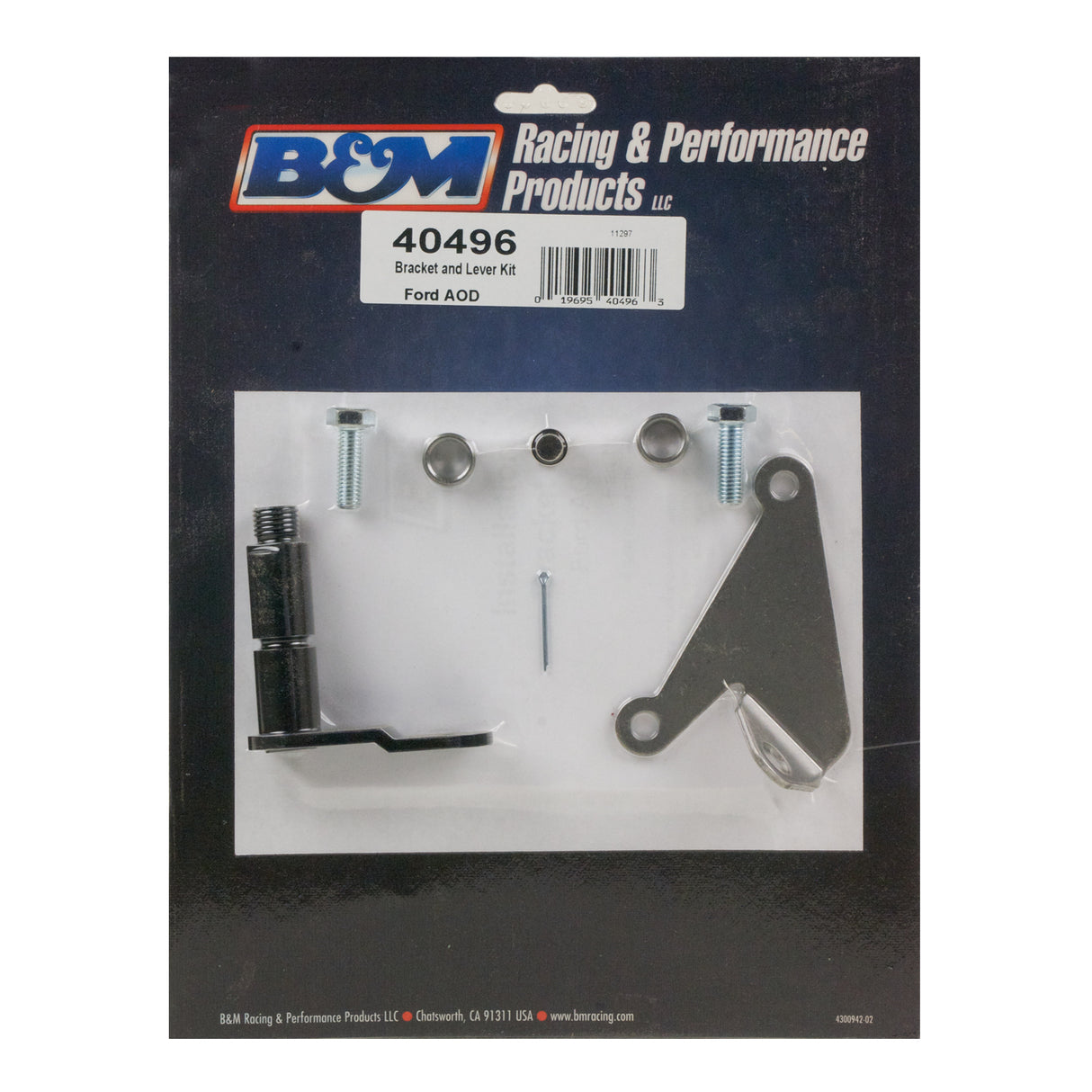 B&M Cable Bracket & Shift Lever Kit - Ford - 40496