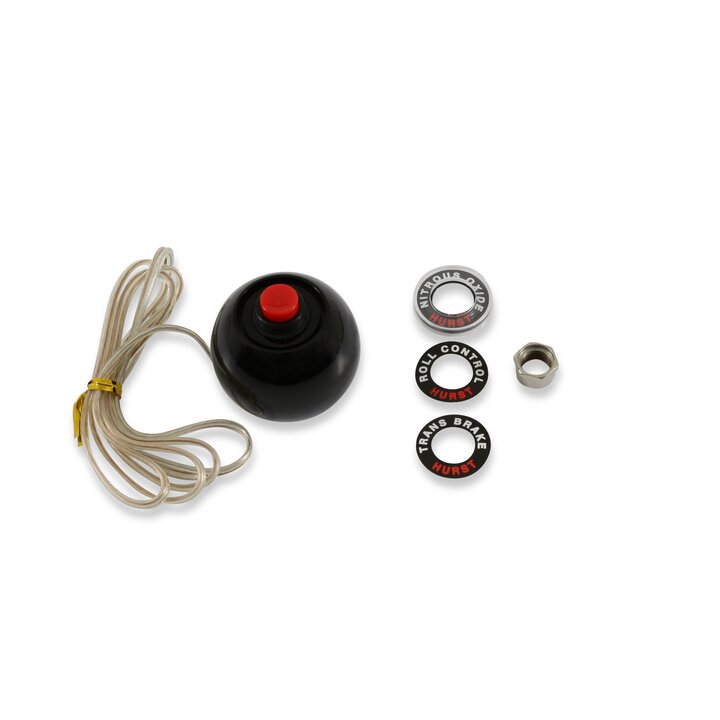 Hurst Shift Knob - No Pattern - Black - 12 Volt Switch - 1630050