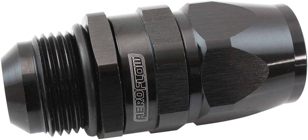 Aeroflow Male AN Swivel Straight Hose End -12AN to -12AN PTFE (Teflon®) Hose End - AF580-12-12DBLK AF580-12-12DBLK
