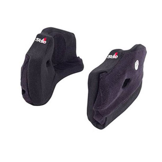 Stilo ST5 Series Helmet Cheek Pads - 25MM - Black - Pair - YA0825MM25