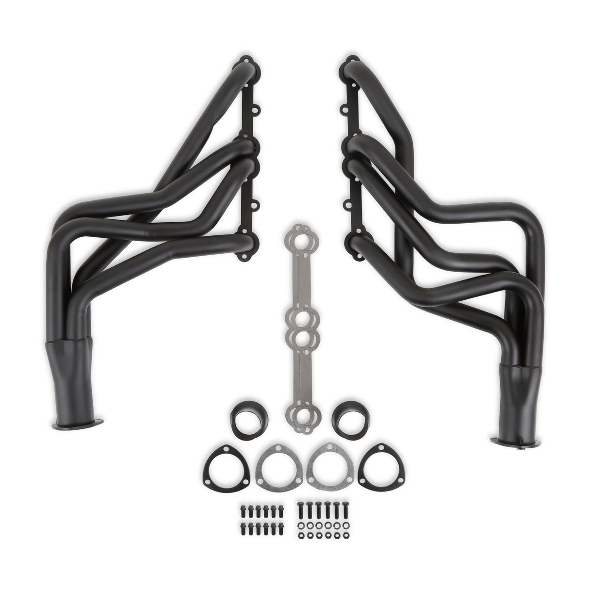 Flowtech Long Tube Header - Black Painted -1-5/8 in. x 3.0 in. - 11100FLT