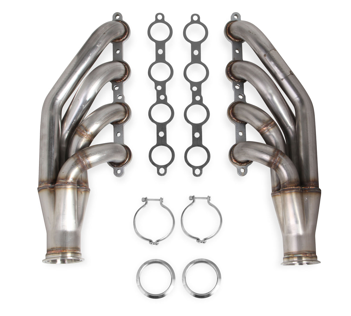 Flowtech LS Turbo Headers-Natural Finish - 11535FLT