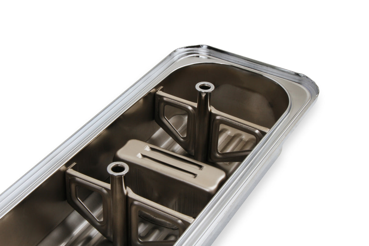 Mr Gasket Chrome Valve Covers - Finned - 9415