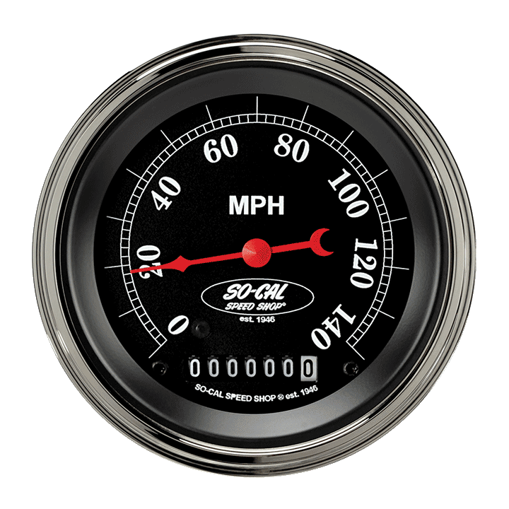 Classic Instruments So-Cal 3 3/8" Speedometer - SC55SLC