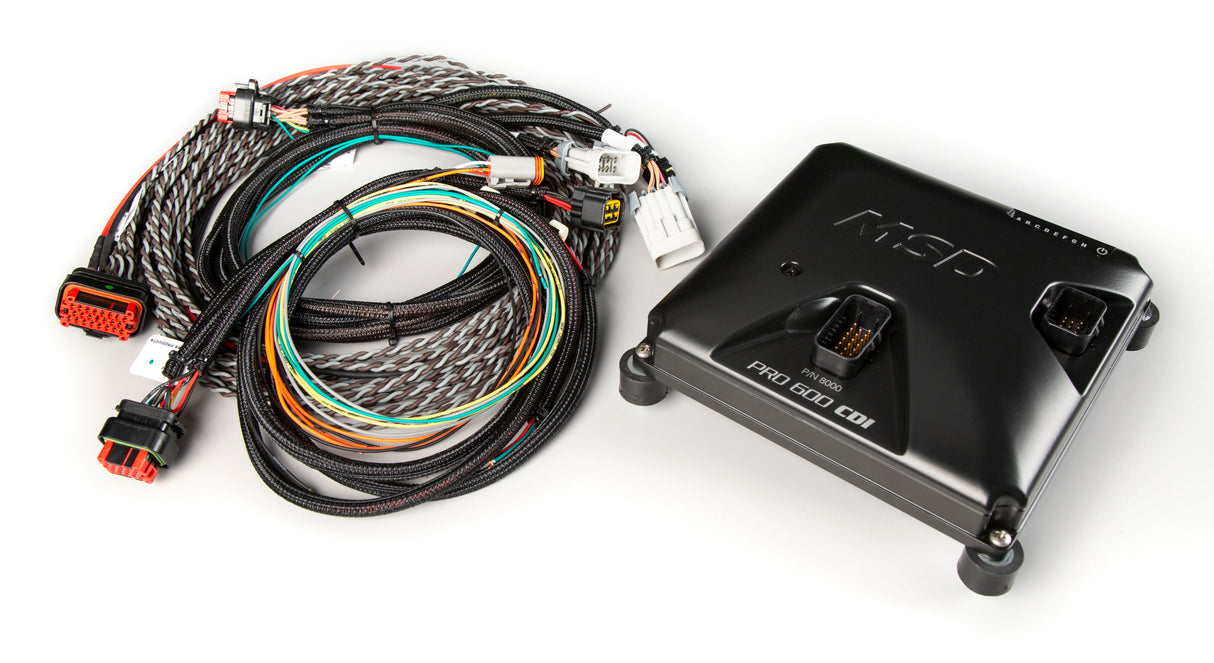 MSD PRO 600 CDI Ignition and Coil Kit - Black Coils - 80003-8HO
