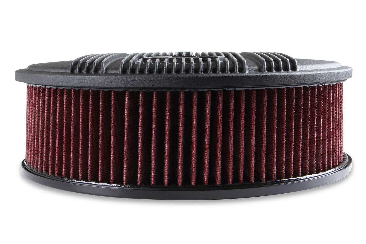 Holley 120-173 Vintage Series GM Licensed Air Cleaner - Satin Black Machined