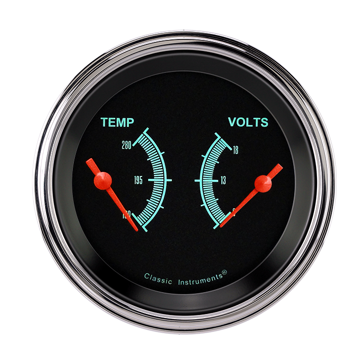 Classic Instruments G STOCK 3IN DUAL - TEMP & VOLT - GS74SLC
