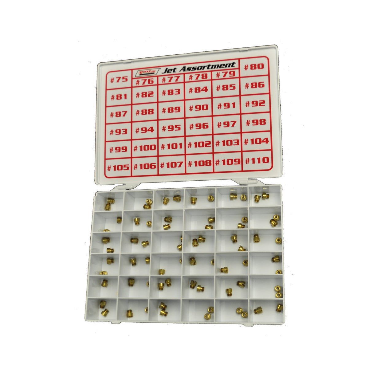 Quick Fuel Gas Jet Assortment Kit #75 thru #110 (2 ea.) - 36-236QFT