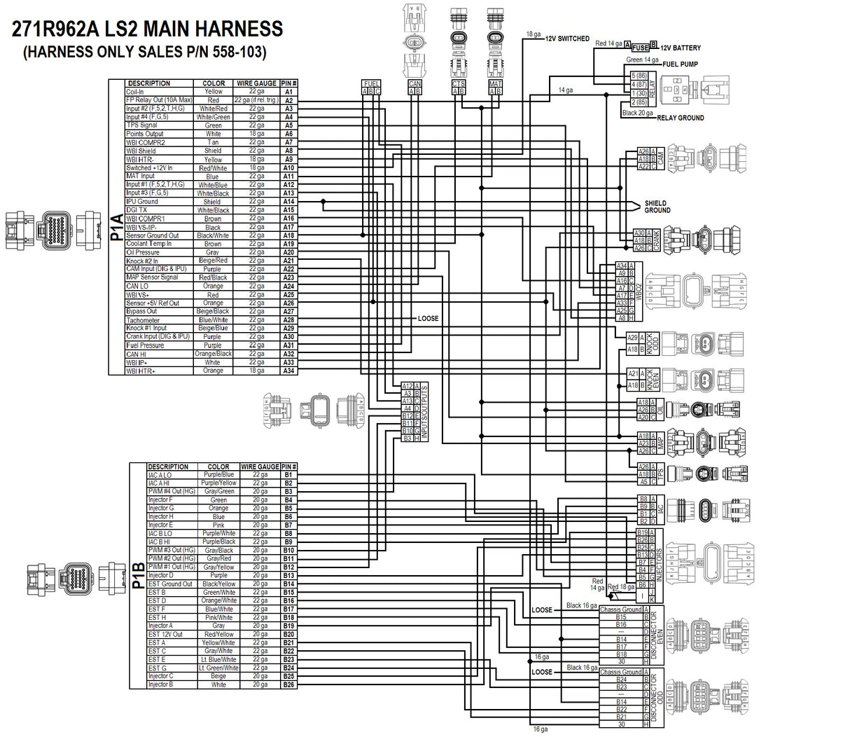 Holley 550-607 HP EFI ECU & Harness Kits