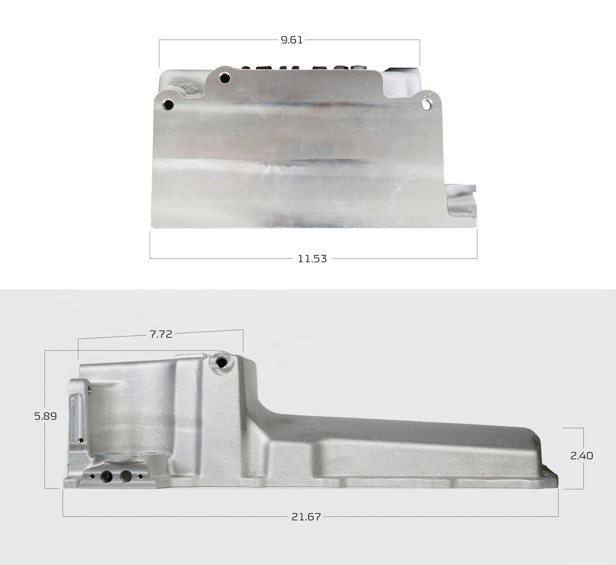 Holley 302-1BK GM LS Swap Oil Pan - Black