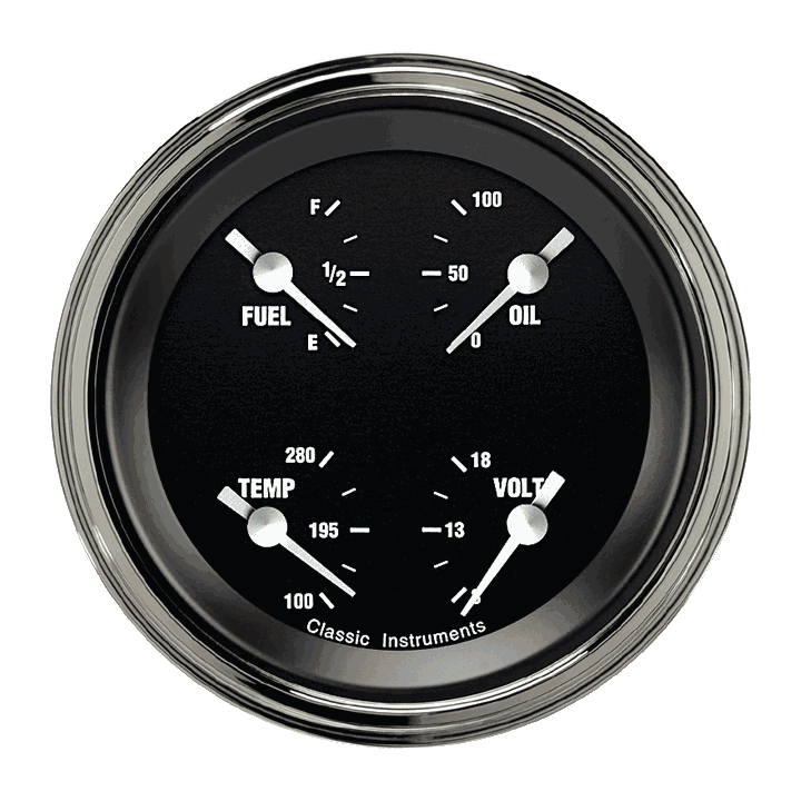 Classic Instruments HOT ROD 3IN QUAD 0-90 - HR79SLC
