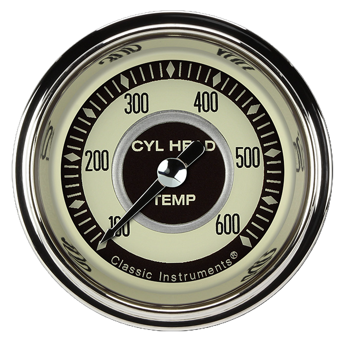 Classic Instruments Nostalgia 2-1/8" Cylinder Head Temperature Gauge - NT197SLF
