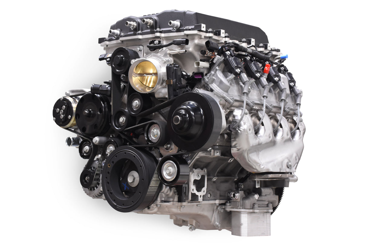 Holley 20-230BK Premium Mid-Mount Complete Accessory System -GM Gen V LT5 Dry Sump Engines-Black Finish