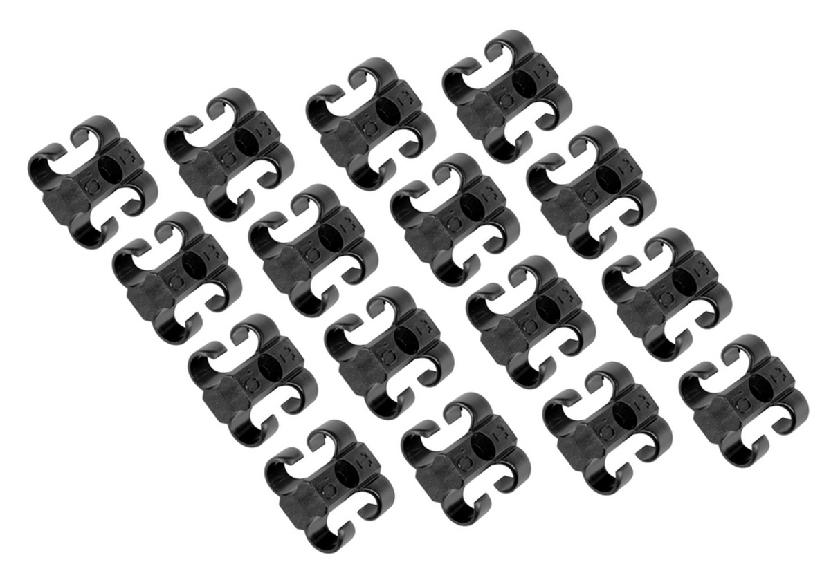 MSD Dual Plug Wire Separators, Set of 16, for Sleeved 8-8.5mm Wires - 8842