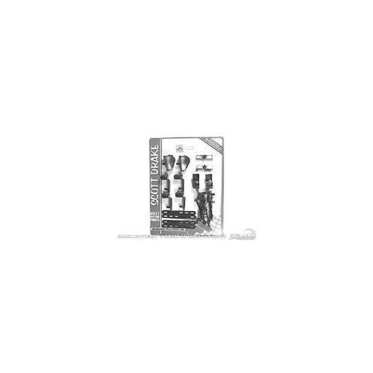 Scott Drake 1967 Wire Loom Mounting Kit - C7ZZ-14000-BK