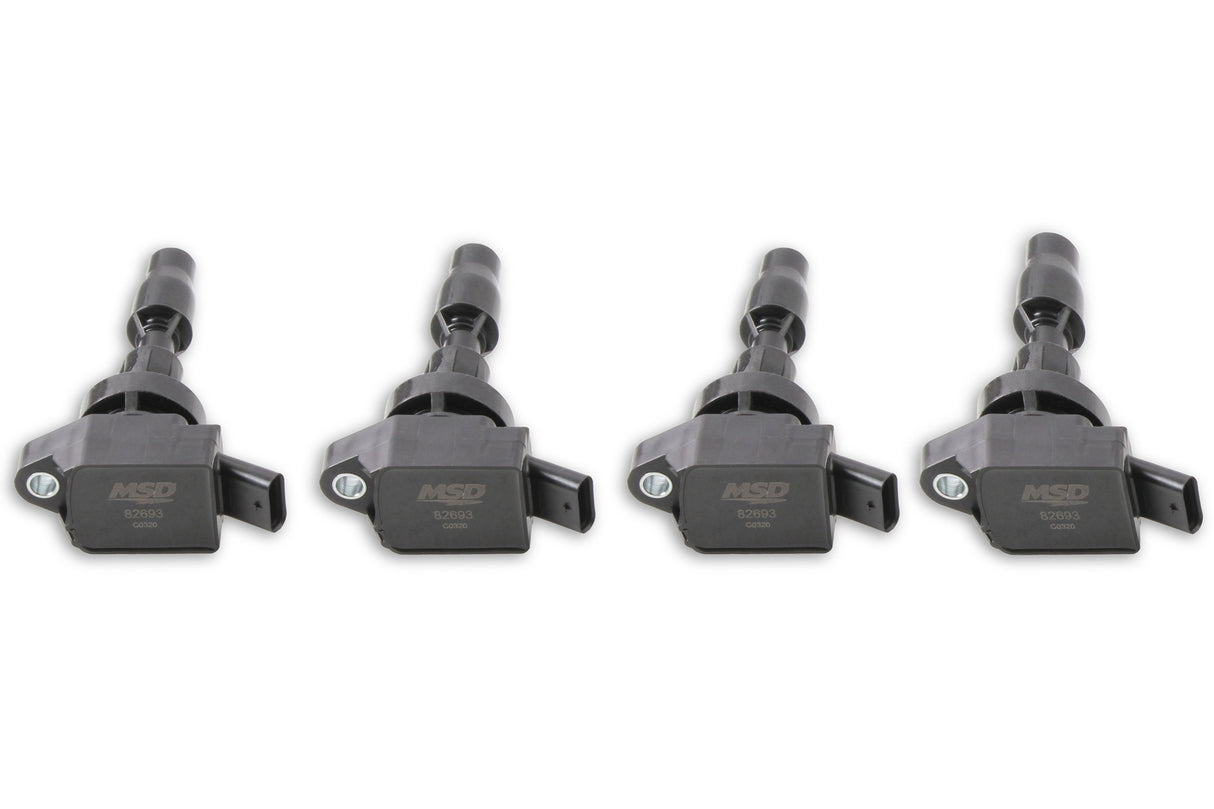 MSD Ignition Coil - Blaster Series - Hyundai/KIA 1.6L Turbo - Black - 4-Pack - 826943