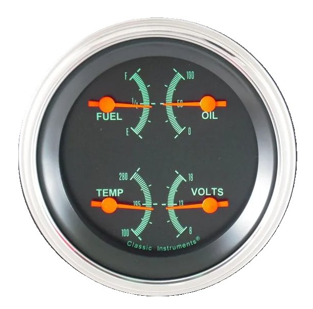 Classic Instruments G-Stock Quad Gauge (Fuel 240-33 OHM) - GS76SLF