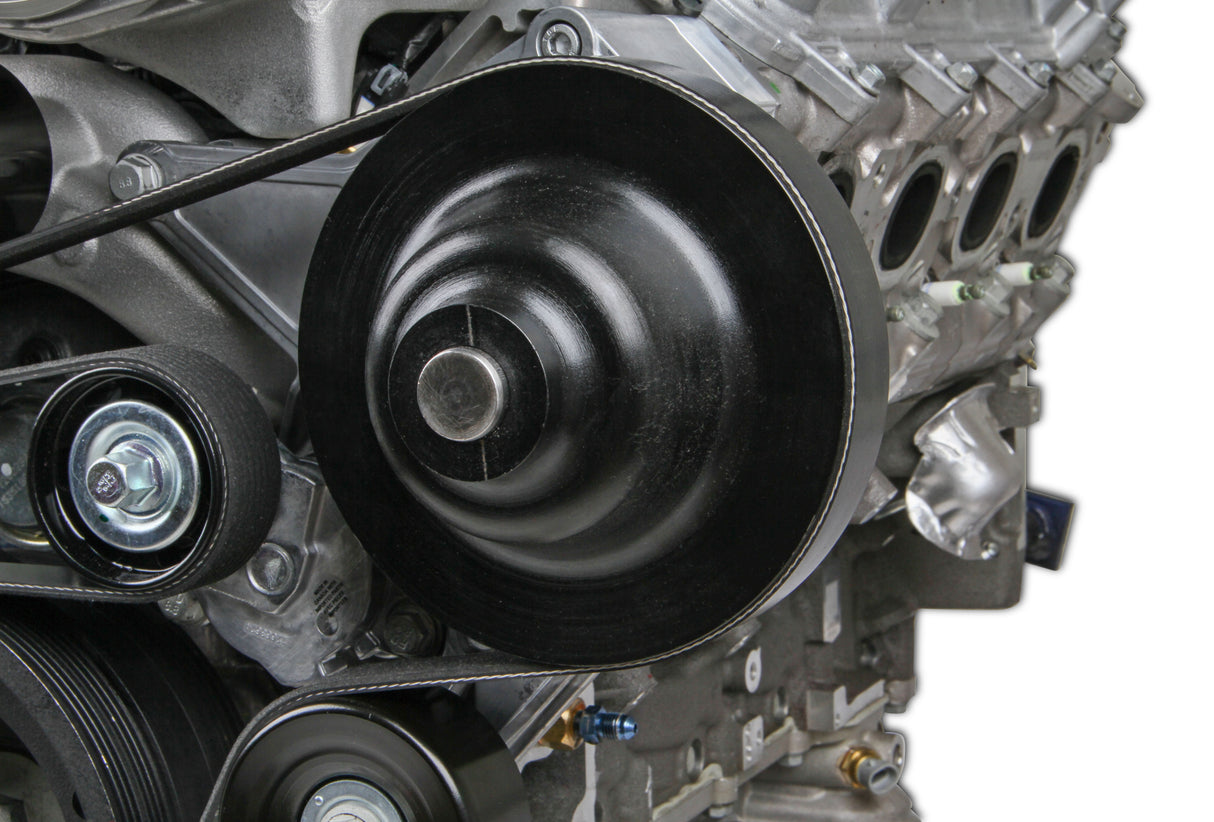 Holley 20-230BK Premium Mid-Mount Complete Accessory System -GM Gen V LT5 Dry Sump Engines-Black Finish