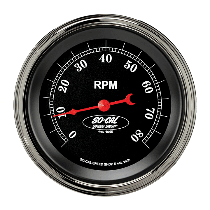 Classic Instruments So-Cal 3 3/8" Tachometer - SC80SLC