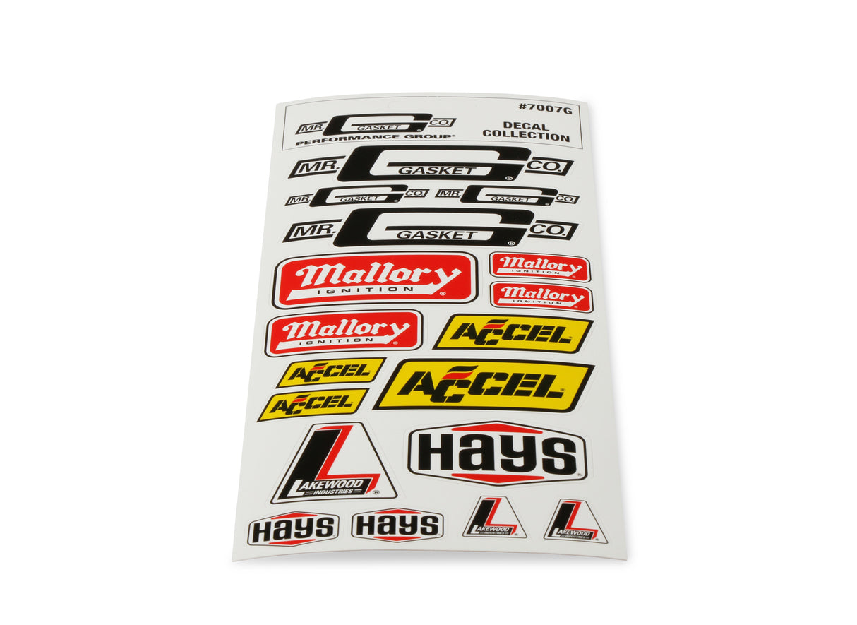 Mr Gasket Decal Assortment - 7007G