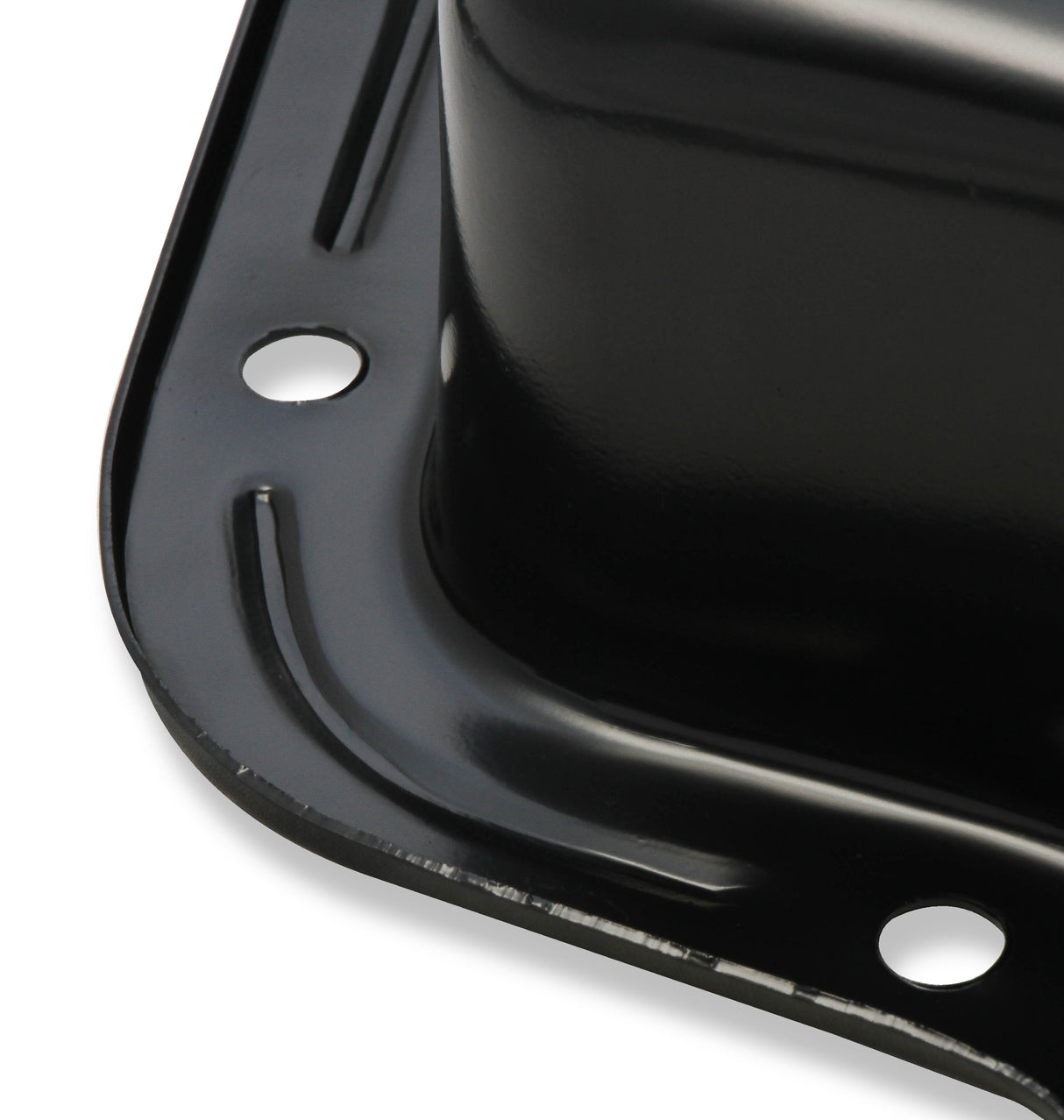 Mr Gasket Transmission Oil Pan - Black Steel - 9786BMRG