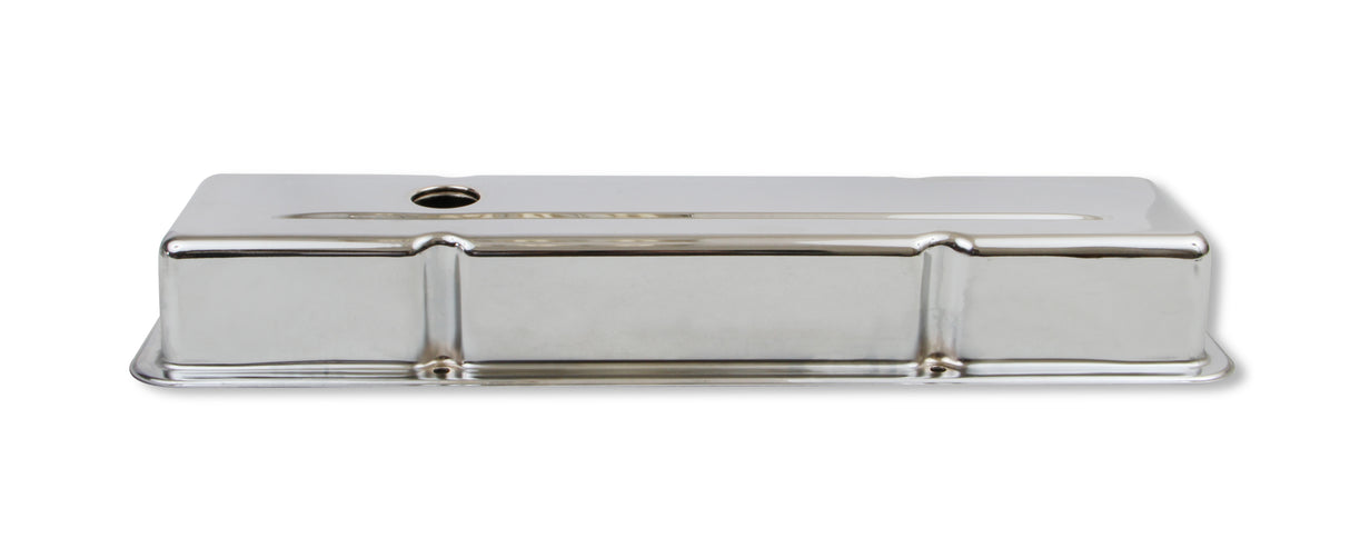 Mr Gasket Chrome Valve Covers - Dual Cap Holes - 9800